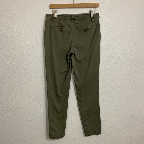 Maurices Olive Green Cotton Chino Pants Size 4 - Picture 7 of 9